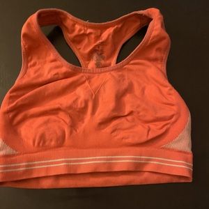Orange sports bra